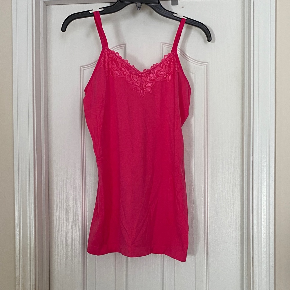 Ultra Teeze Pink Lace-Trim Camisole‎ one size fits Most
